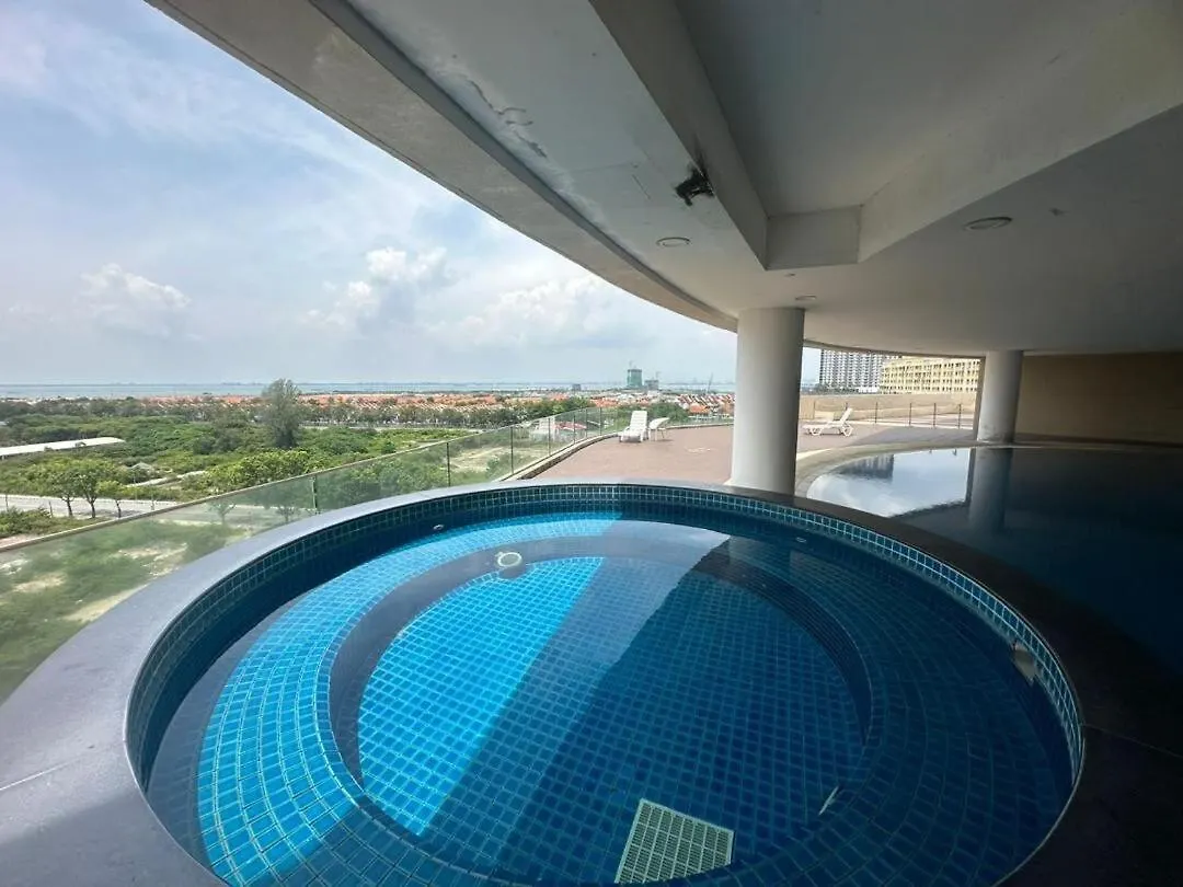 Joyful Seaview Studio 118 Island88 For 3Pax ジョージタウン アパート